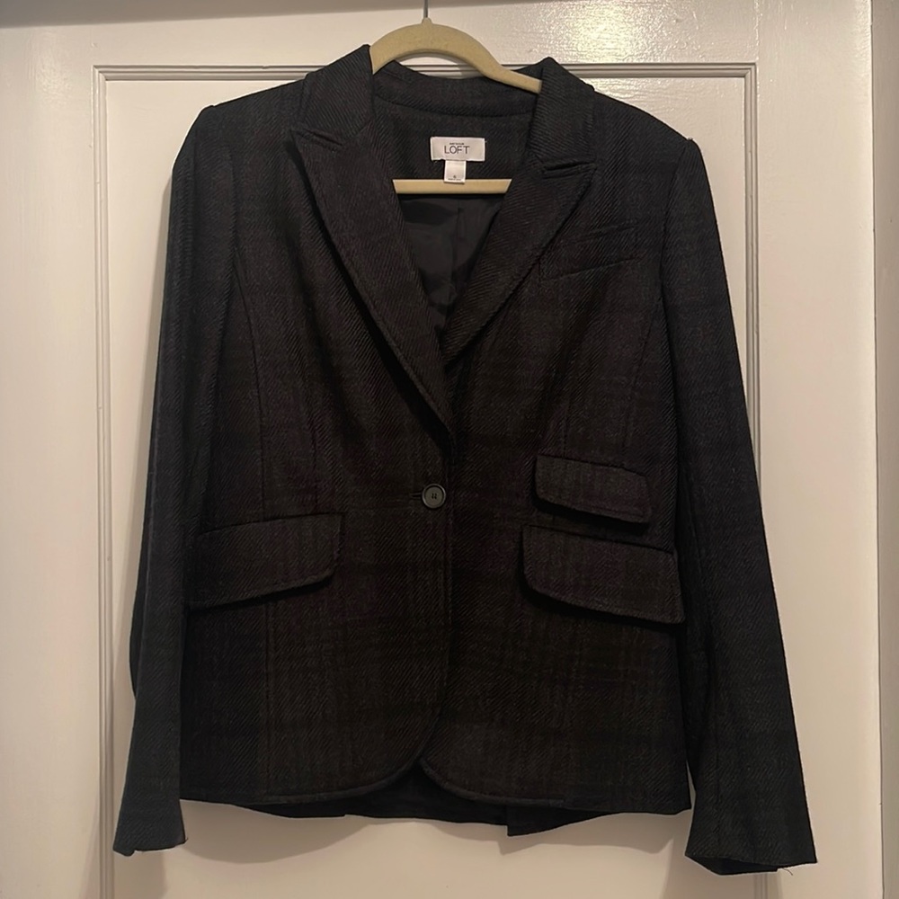 LOFT plaid blazer